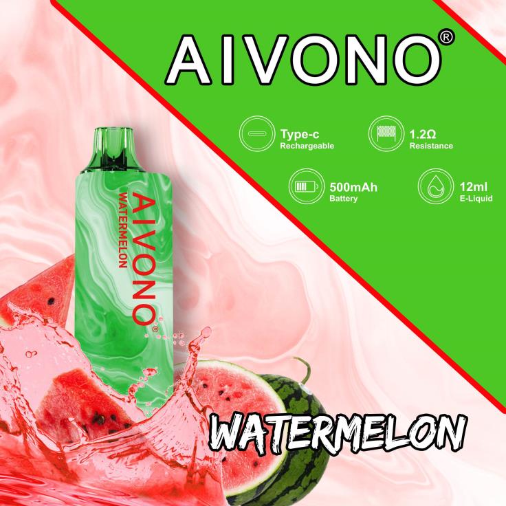 Aivono AIM GUN 7000 watermeloen - TZFB4110 Wegwerpbaar Vape