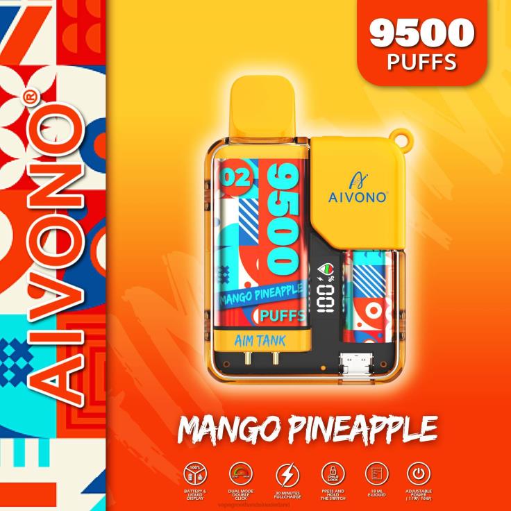 Aivono AIM TANK 9500 mango-ananas - TZFB434 Vape Groothandel Amersfoort