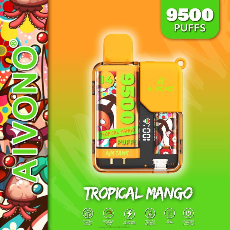 Aivono AIM TANK 9500 tropische mango - TZFB439 Vape Nederland