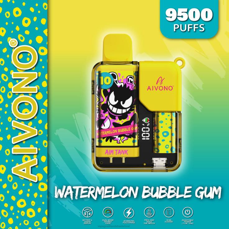 Aivono AIM TANK 9500 watermeloen kauwgom - TZFB444 Vape Bestseller