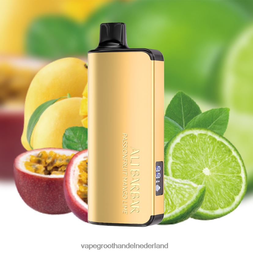 Wegwerpbaar Vape 8N08XX22 Alibarbar Ingot 9000 wegwerpdamp passievrucht-mango-limoen