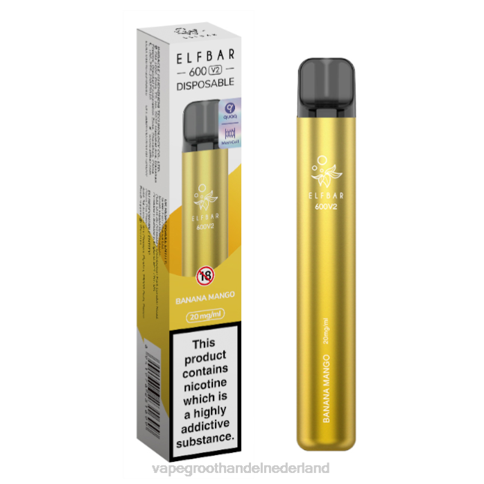 2NRV273 banaan-mango - pod systeem Vape ELFBAR 600V2 20mg