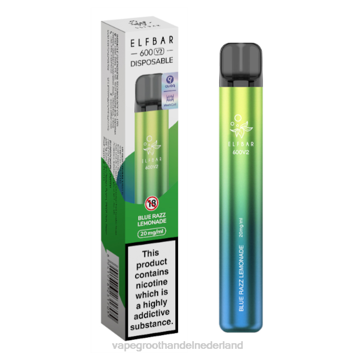 2NRV274 blauwe razz-limonade - Vape Nederland ELFBAR 600V2 20mg