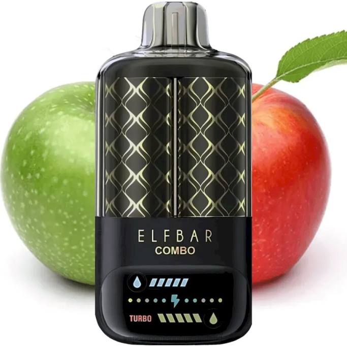 Elf Bar Combo 25000 - 6V6T3 groene appel & dubbele appel shisha Groothandel Vape Wegwerp