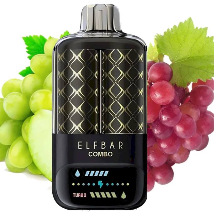 Elf Bar Combo 25000 - 6V6T9 groene druif en druif Vape Groothandel Nederland
