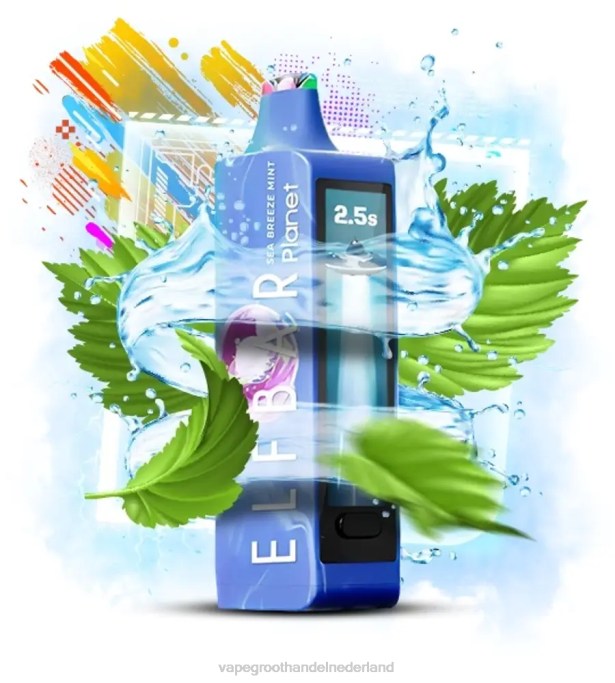 Elf Bar Planet 25000 - 6V6T18 zeebries munt Vape Groothandel Amersfoort