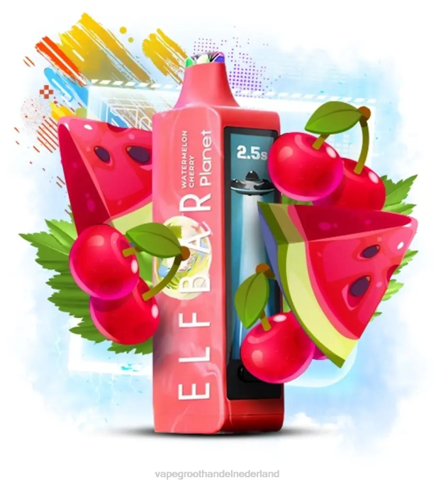 Elf Bar Planet 25000 - 6V6T21 watermeloen kers Vape Groothandel Inkoop