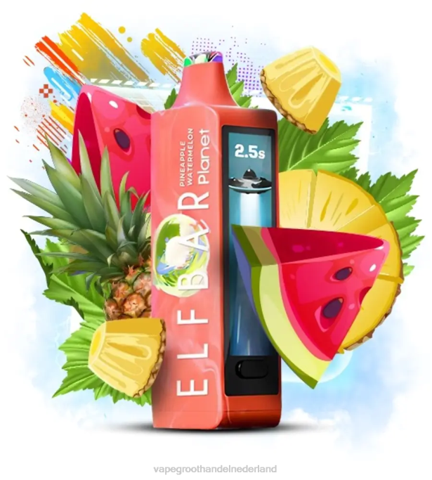 Elf Bar Planet 25000 - 6V6T25 ananas watermeloen Vape Groothandel Nederland