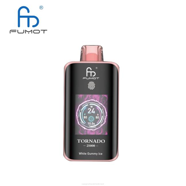 Vape Wholesale Supplier 8VNJ14 wit gomachtig ijs - Fumot Tornado 25000 wegwerpdamp