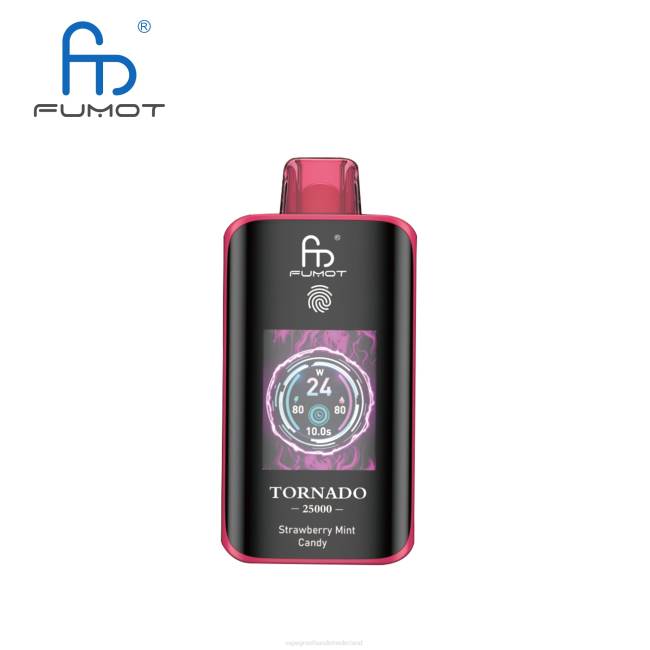 Vape Wholesale Supplier 8VNJ15 Aardbeienmunt snoep - Fumot Tornado 25000 wegwerpdamp