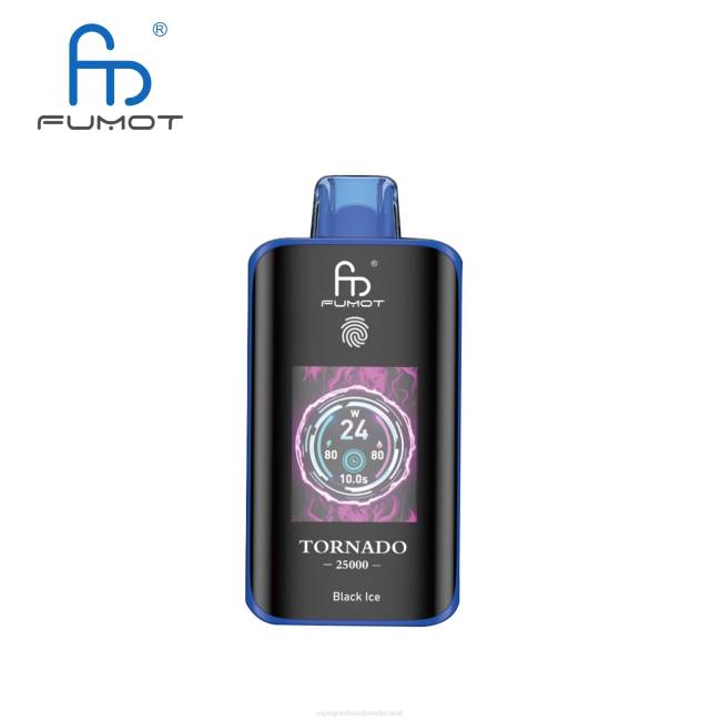Vape Wholesale Supplier 8VNJ2 zwart ijs - Fumot Tornado 25000 wegwerpdamp