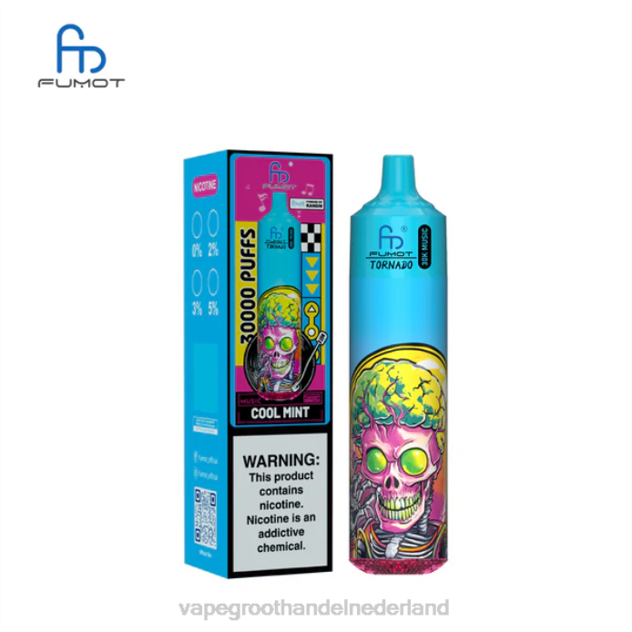 Groothandel Vape Wegwerp BJ2F10 koele munt Fumot Tornado 30k muziek