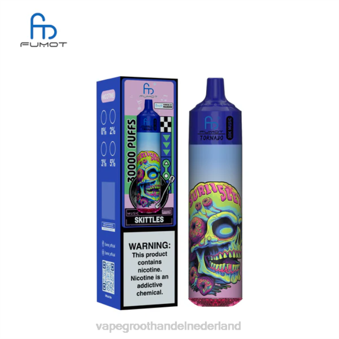 Groothandel Vape Wegwerp BJ2F24 kegelen Fumot Tornado 30k muziek