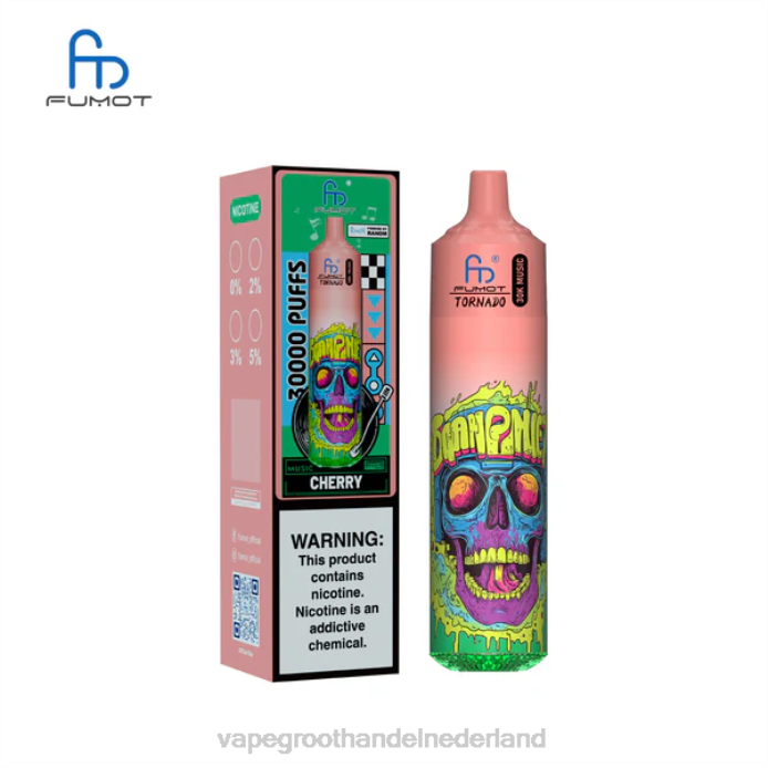 Pod Systeem Vape BJ2F7 kers Fumot Tornado 30k muziek