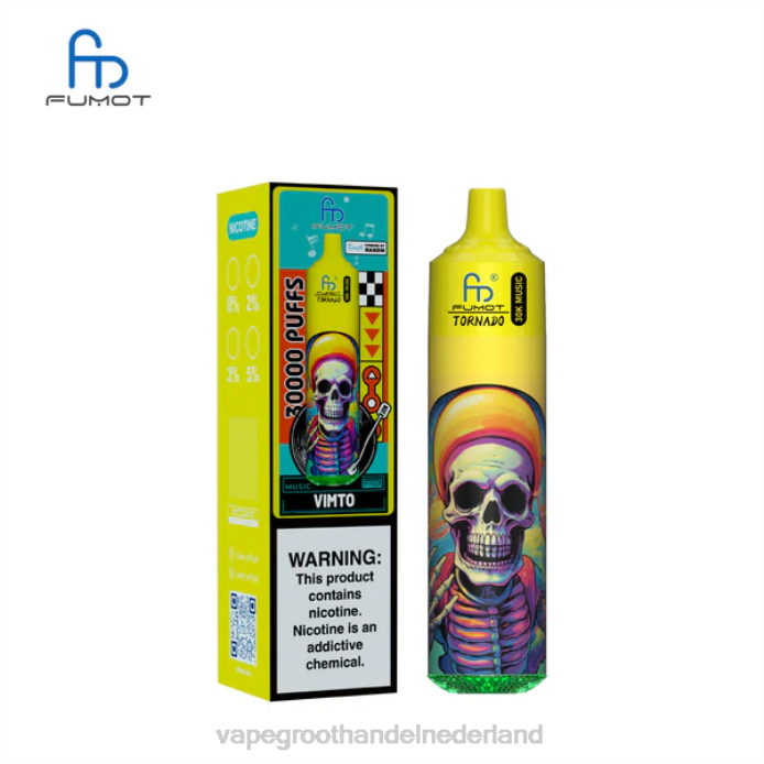 Vape Groothandel Amersfoort BJ2F30 vimto Fumot Tornado 30k muziek
