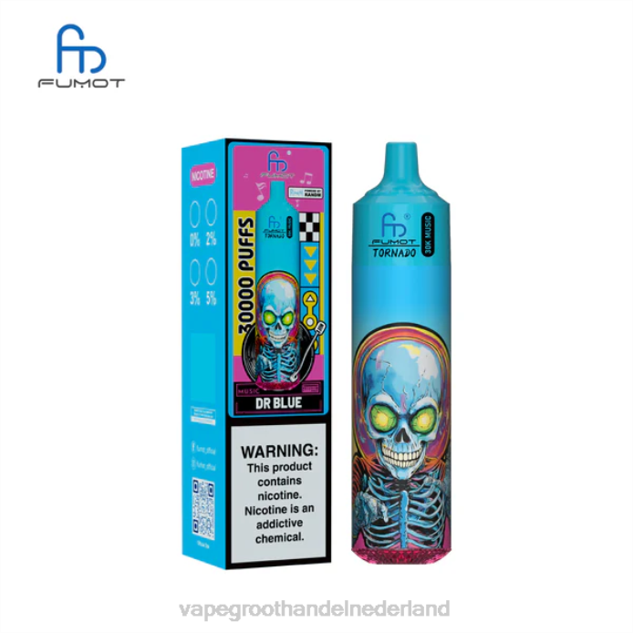 Vape Groothandel Inkoop BJ2F12 dr blauw Fumot Tornado 30k muziek