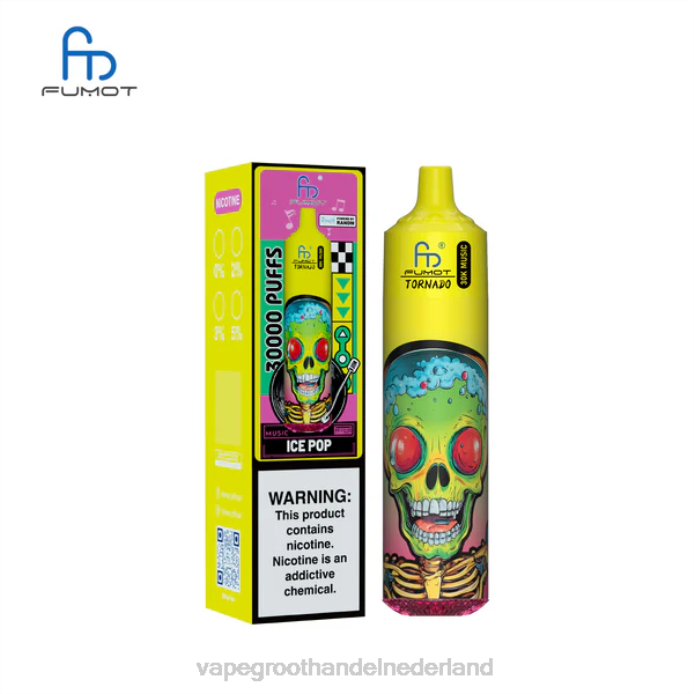 Vape Groothandel Nederland BJ2F15 ijs pop Fumot Tornado 30k muziek