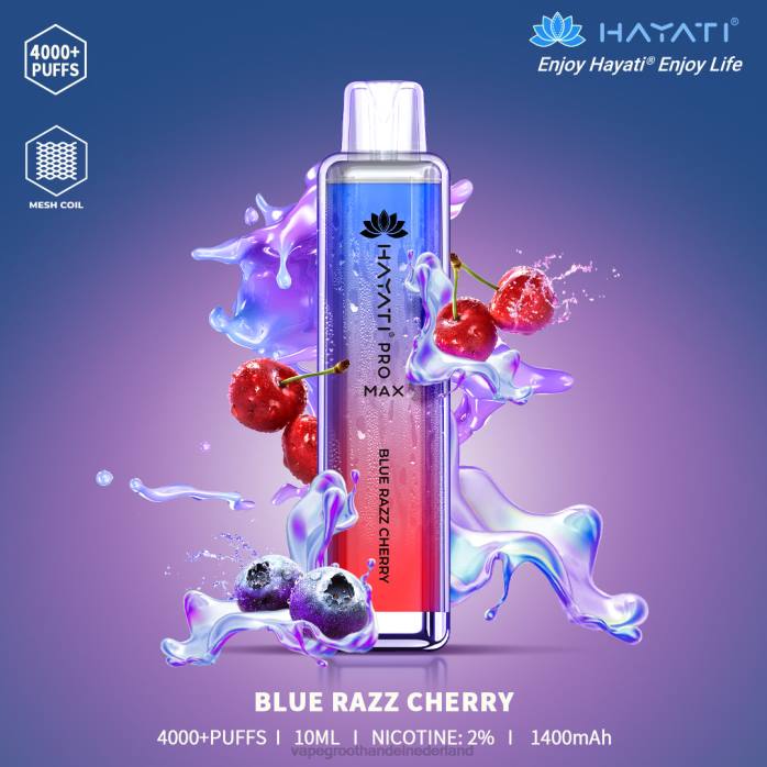 2NRV148 blauwe razz-kers - Vape groothandel Nederland Hayati Pro Max 4000