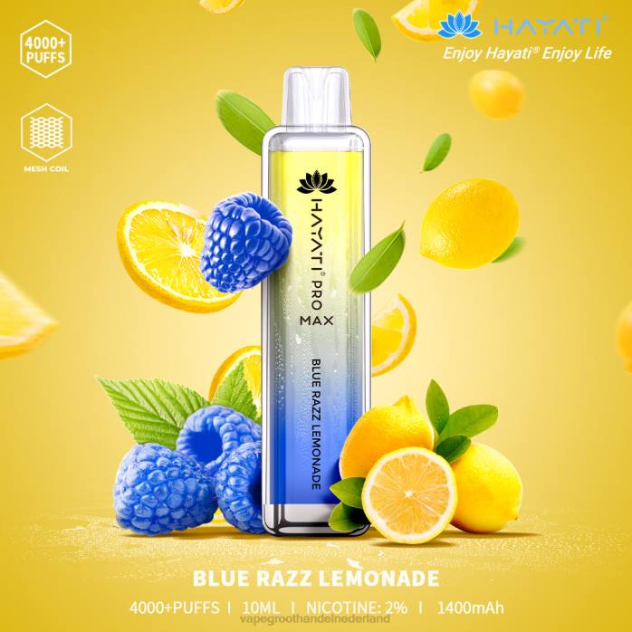 2NRV149 blauwe razz-limonade - Vape bestseller Hayati Pro Max 4000