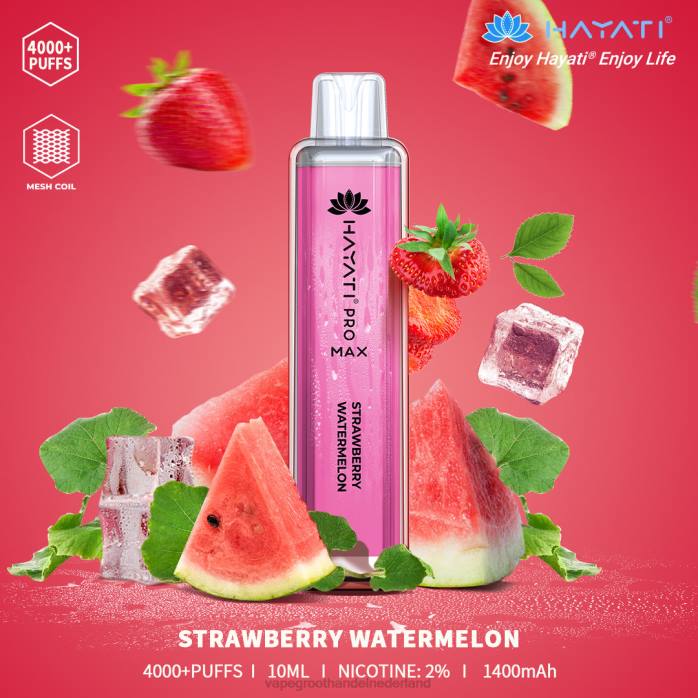2NRV177 aardbei watermeloen - Vape groothandel Amersfoort Hayati Pro Max 4000