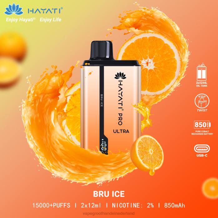 2NRV203 bru ijs - pod systeem Vape Hayati Pro Ultra