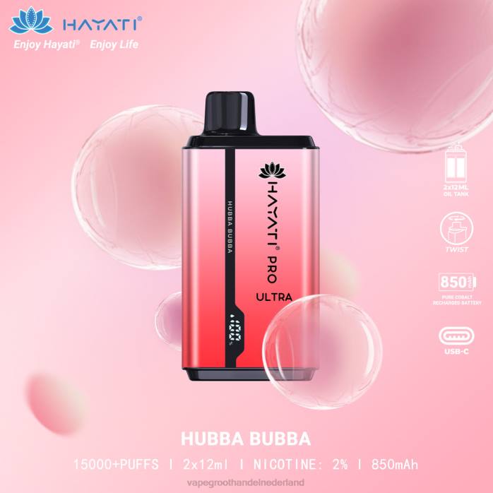 2NRV206 hubba bubba - wegwerp Vape Groningen Hayati Pro Ultra