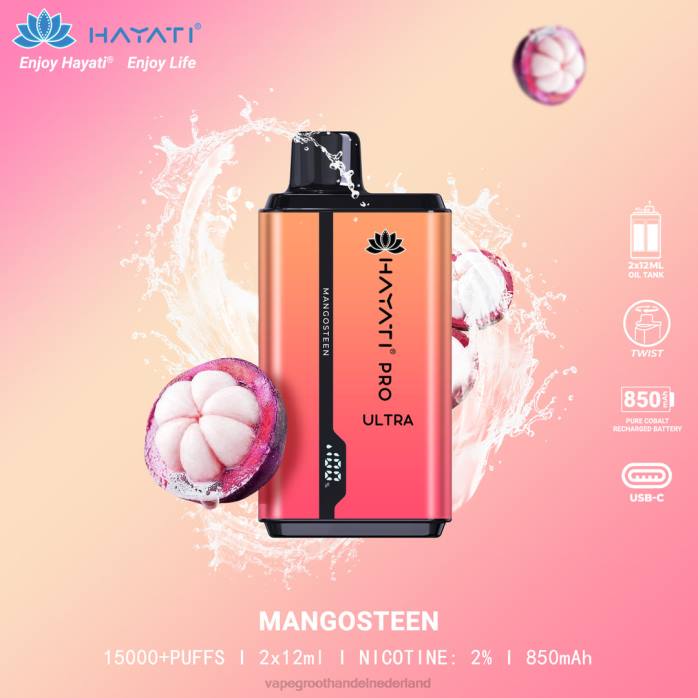 2NRV210 mangosteen - groothandel Vape wegwerp Hayati Pro Ultra