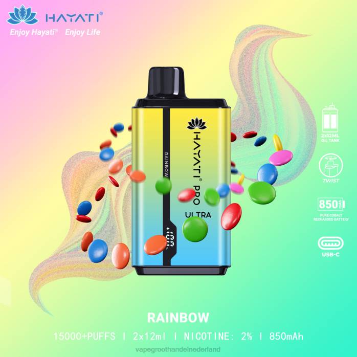 2NRV214 regenboog - Vape Nederland Hayati Pro Ultra