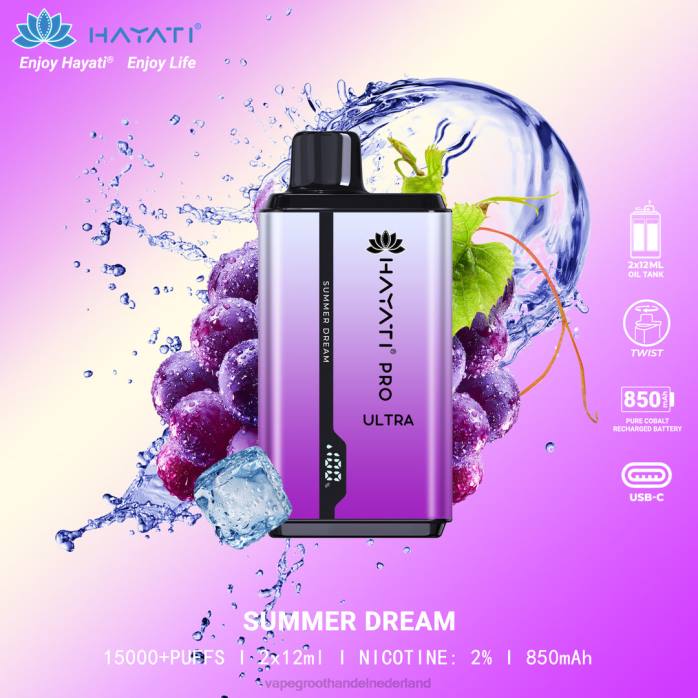 2NRV217 zomerdroom - Vape groothandel Amersfoort Hayati Pro Ultra