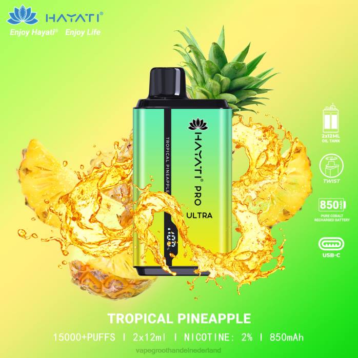 2NRV218 tropische ananas - Vape groothandel Nederland Hayati Pro Ultra