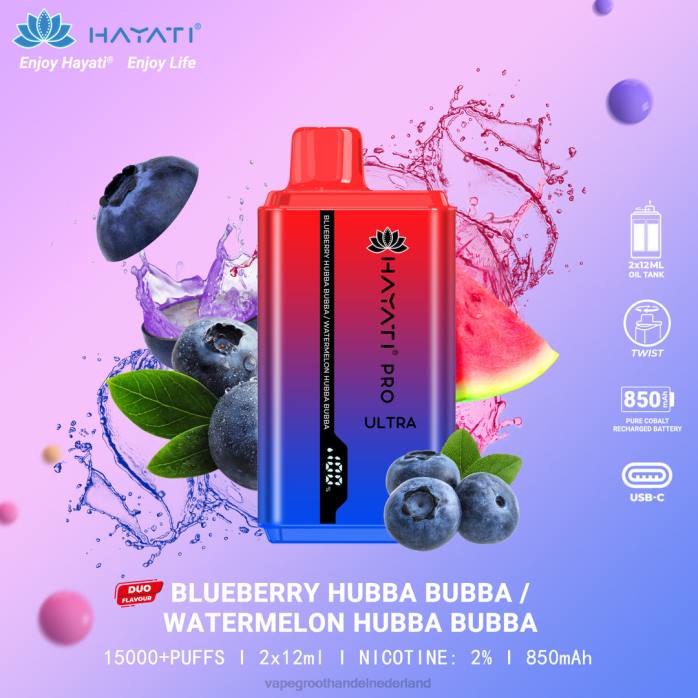 bosbessen hubba bubba/watermeloen hubba bubba