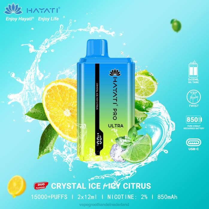 2NRV223 kristalijs/ijzige citrus - pod systeem Vape Hayati Pro Ultra