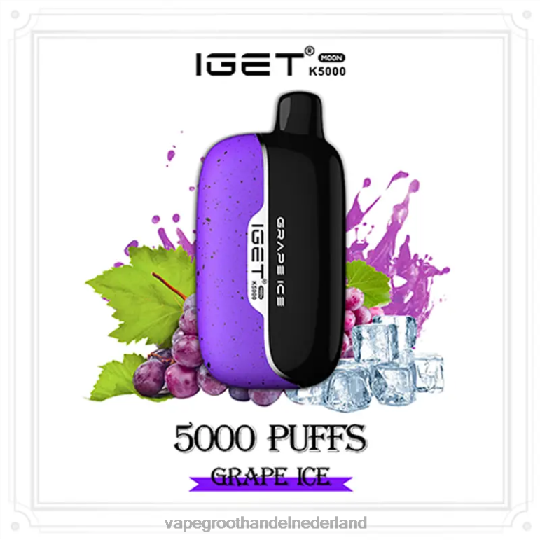 Vape Bestseller 2DHZP4 druiven ijs IGET Moon k5000
