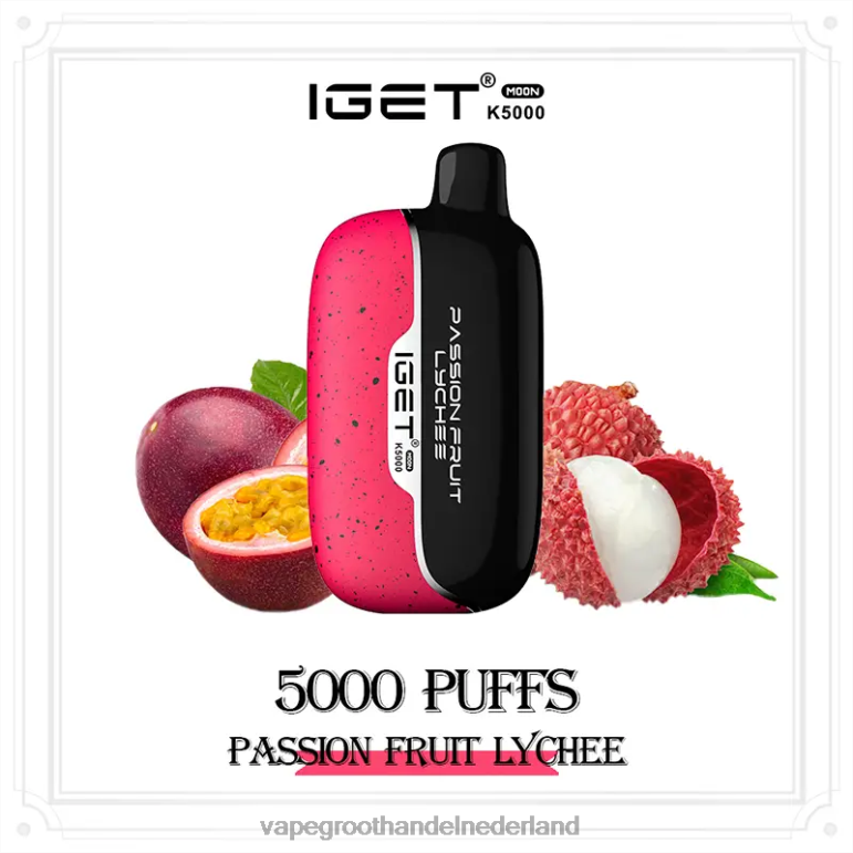 Vape Groothandel Amersfoort 2DHZP10 passievruchtlychee IGET Moon k5000