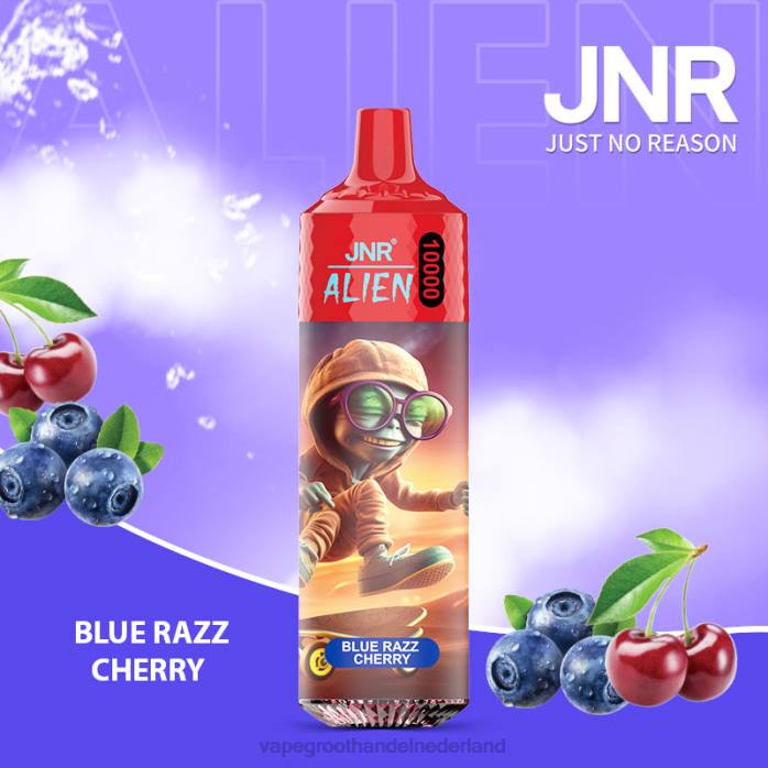 2NRV634 blauwe razz-kers - Vape Nederland JNR ALIEN