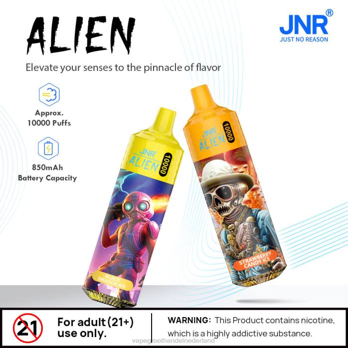 2NRV642 dubbele appel - Vape groothandel inkoop JNR ALIEN