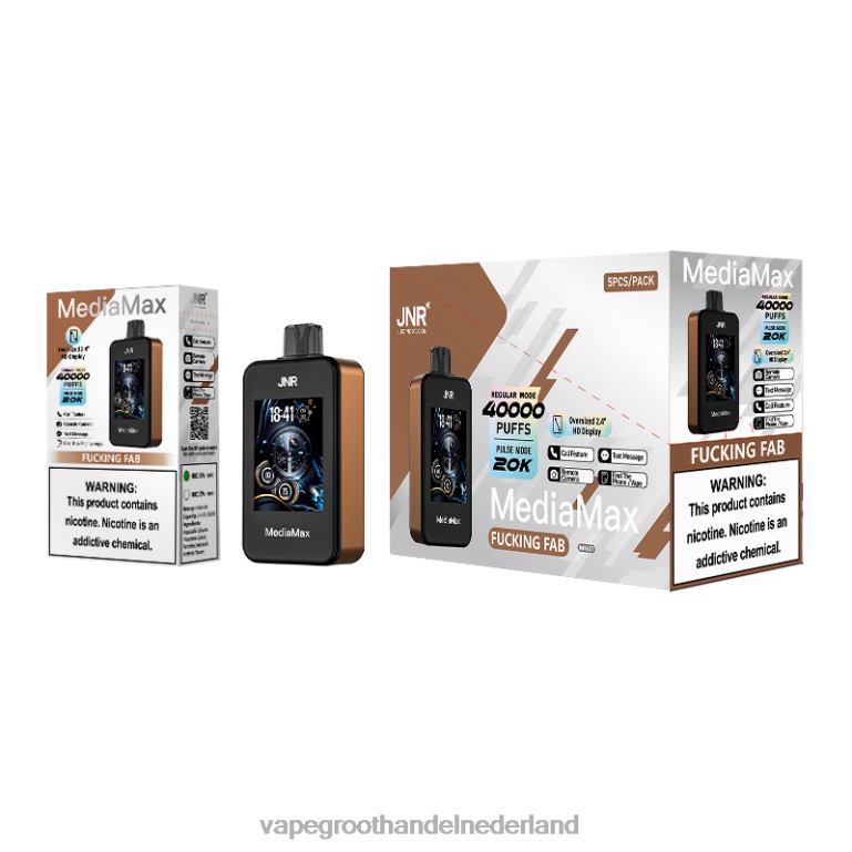 geweldig- pod systeem Vape JNR MediaMax 40k trekje 8LT2D13