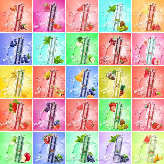 2NRV676 dubbele meloen munt - wegwerp Vape Groningen JNR SHISHA