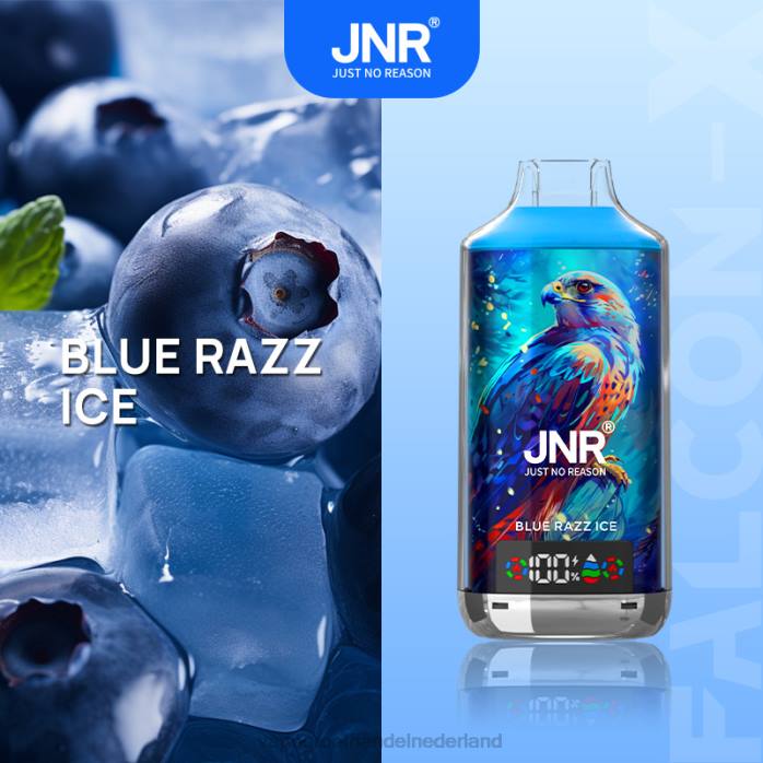 2NRV543 blauw razz-ijs - pod systeem Vape JNR FALCON-X