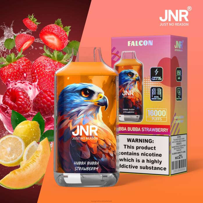 2NRV706 hubba bubba aardbei - wegwerp Vape Groningen JNR FALCON