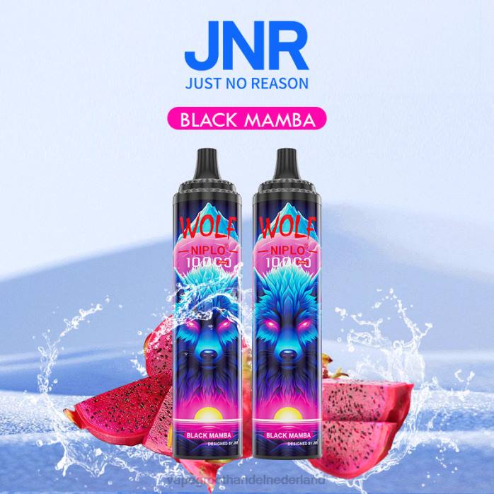 2NRV759 zwarte mamba - Vape bestseller JNR WOLF NIPLO