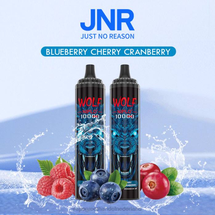 2NRV760 bosbes kers cranberry - groothandel Vape wegwerp JNR WOLF NIPLO