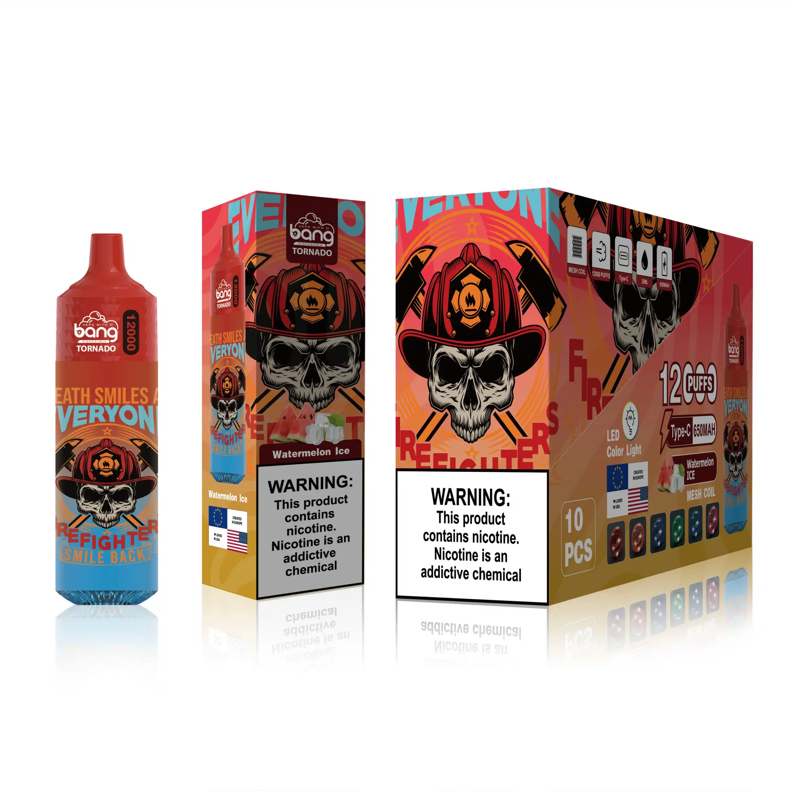 2NRV122 watermeloen ijs - Vape groothandel inkoop Bang Box 12000 trekjes