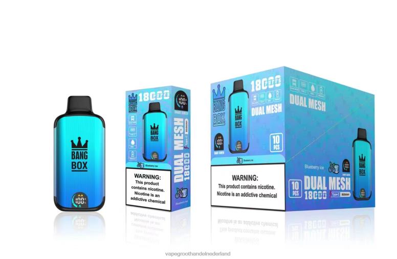 Bang Box 18000 trekjes 2HL2X90 - Vape Groothandel Amersfoort bosbessen ijs