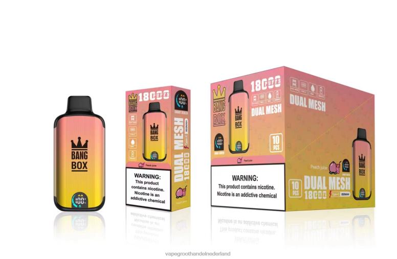 Bang Box 18000 trekjes 2HL2X91 - Groothandel Vape Wegwerp perziksap