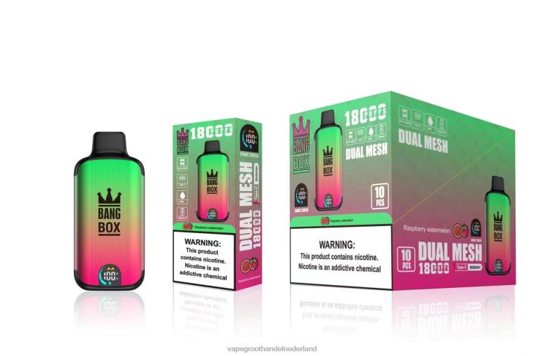 Bang Box 18000 trekjes 2HL2X97 - Vape Bestseller frambozen watermeloen