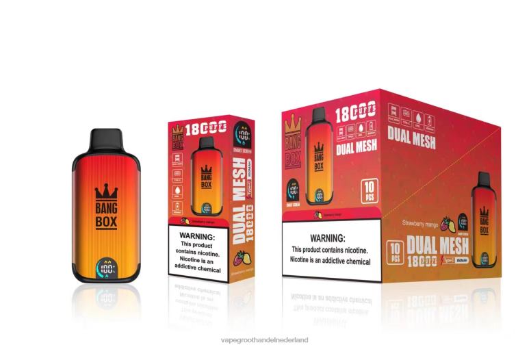 Bang Box 18000 trekjes 2HL2X99 - Vape Groothandel Nederland aardbei-mango