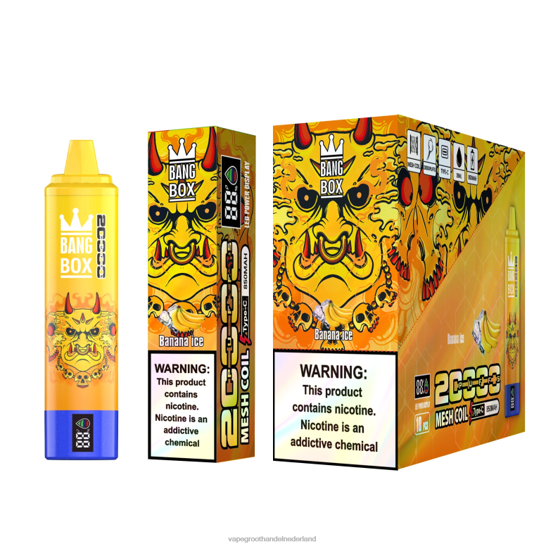 Bang Box 20000 2HL2X57 - Vape Groothandel Amersfoort bananen ijs