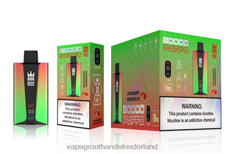 Bang Box 30.000 trekjes slim scherm 2HL2X75 - Vape Groothandel Amersfoort aardbei watermeloen