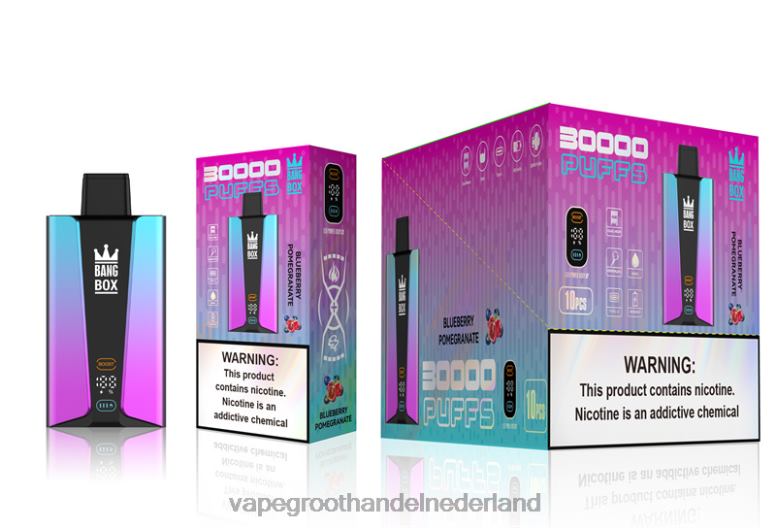 Bang Box 30.000 trekjes slim scherm 2HL2X80 - Vape Groothandel Amersfoort bosbessen pomgerante